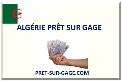 ALGÉRIE PRÊT SUR GAGE