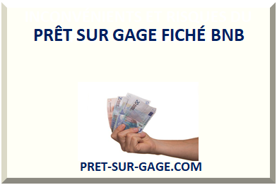 PRÊT SUR GAGE FICHÉ BNB